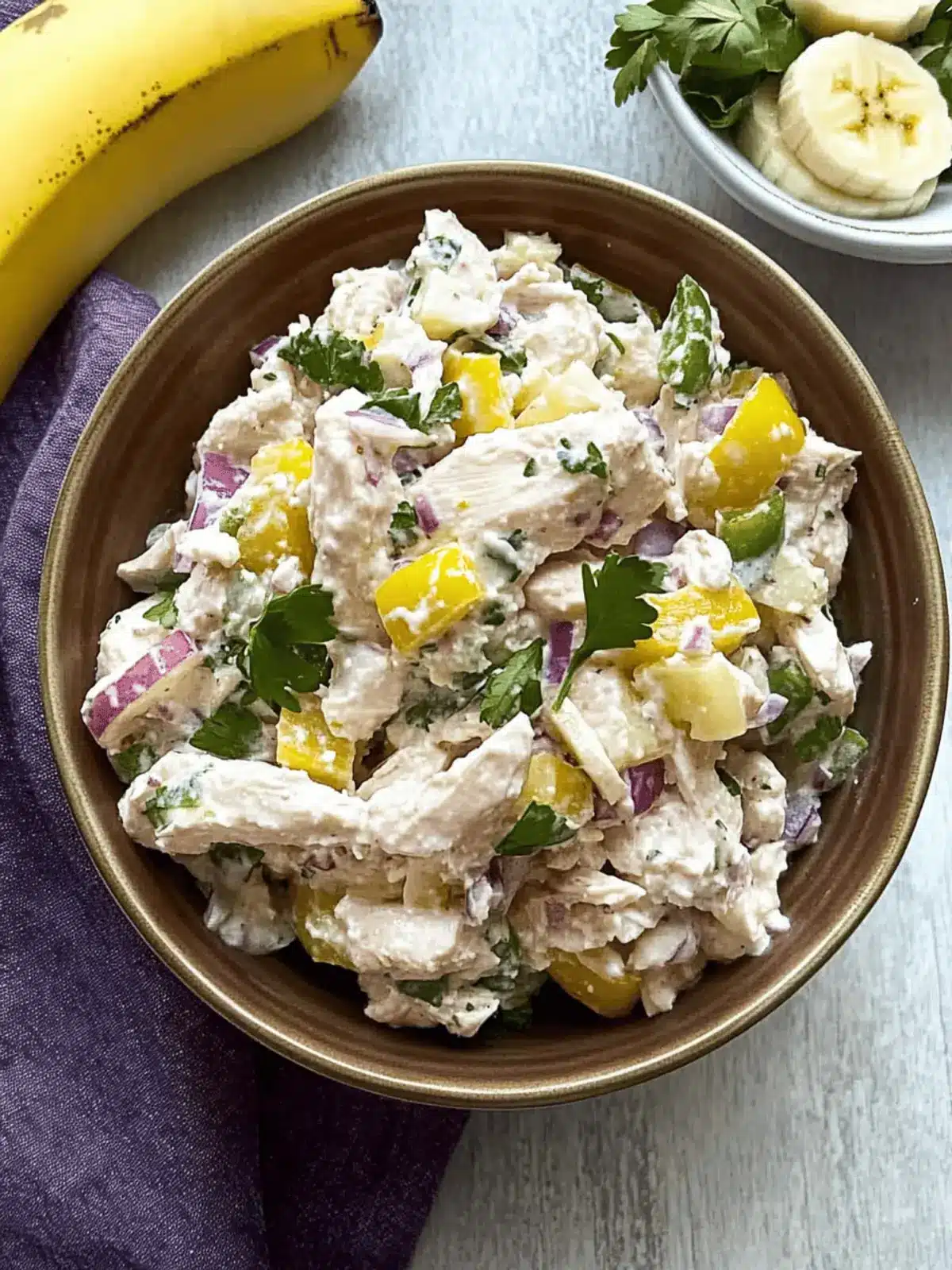 Cottage Cheese Chicken Salad with Banana Peppers Delightfully Easy 4 Cottage Cheese Chicken Salad with Banana Peppers (High Protein, Low Carb)