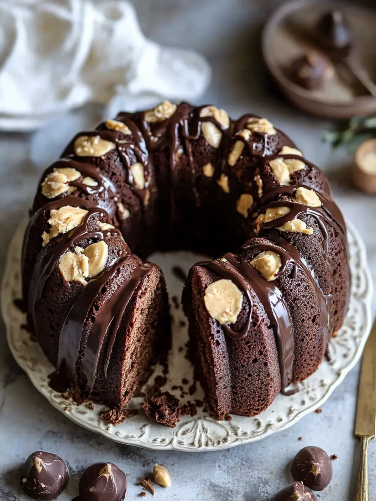 Indulge in Peanut Butter Chocolate Bundt Cake Bliss 4 Peanut Butter Chocolate Bundt Cake