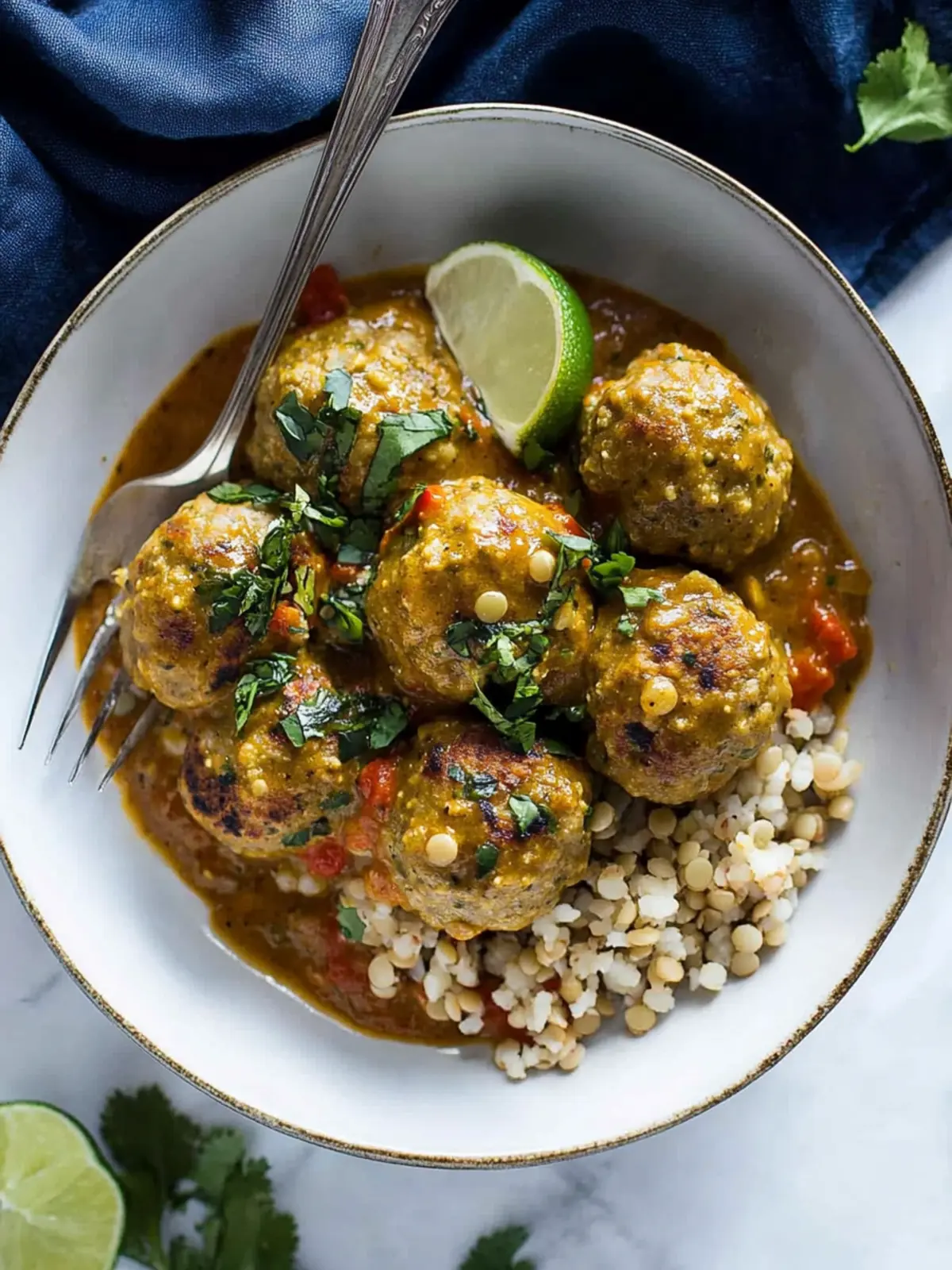Lentil Meatballs with Curry Sauce: A Cozy, Flavorful Feast 4 Lentil Meatballs with Curry Sauce