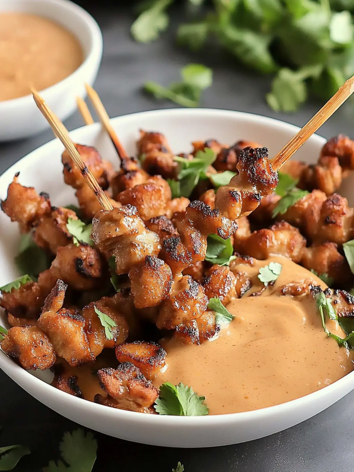 Savory Satay Soy Curls with Peanut Sauce You ll Crave 5 Satay Soy Curls with Peanut Sauce