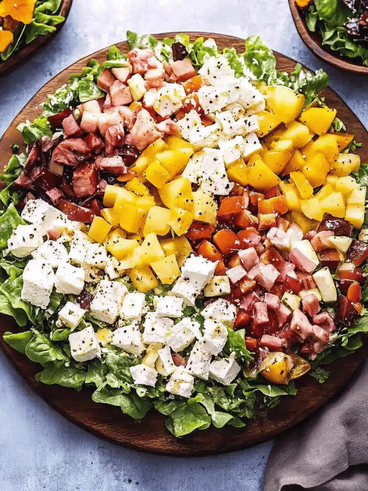 Delicious Fall Cobb Salad with Maple Vinaigrette You ll Love 3 Fall Cobb Salad