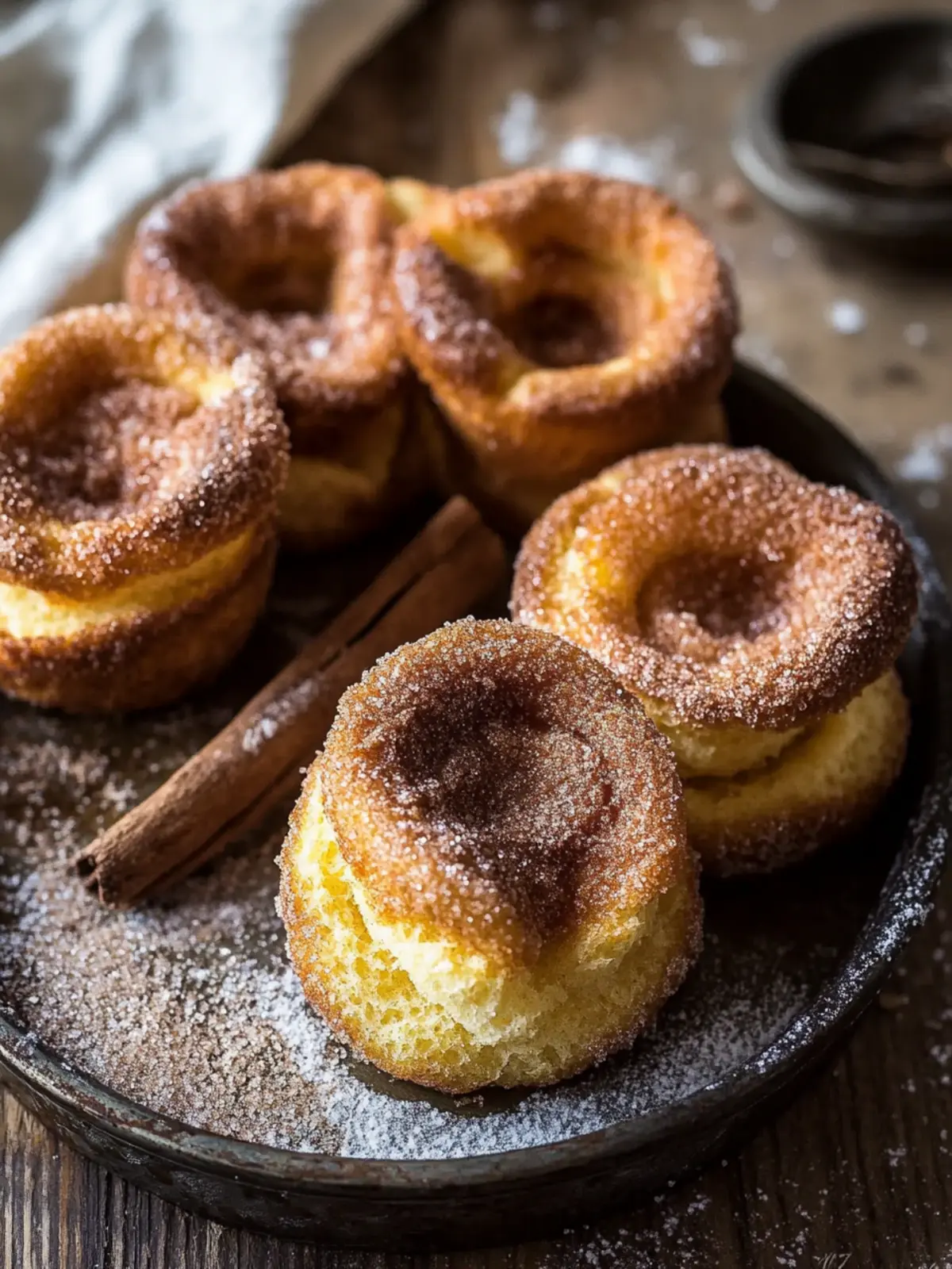 Muffin Tin Cinnamon Sugar Churro Popovers: Easy & Irresistible 4 Muffin Tin Cinnamon Sugar Churro Popovers