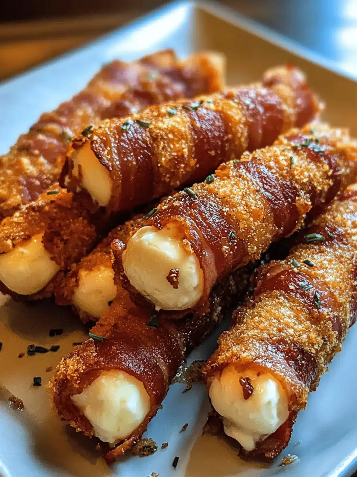 Spice Up Game Day with Nashville Hot Bacon Wrapped Mozzarella Sticks 3 Nashville Hot Bacon Wrapped Mozzarella Sticks