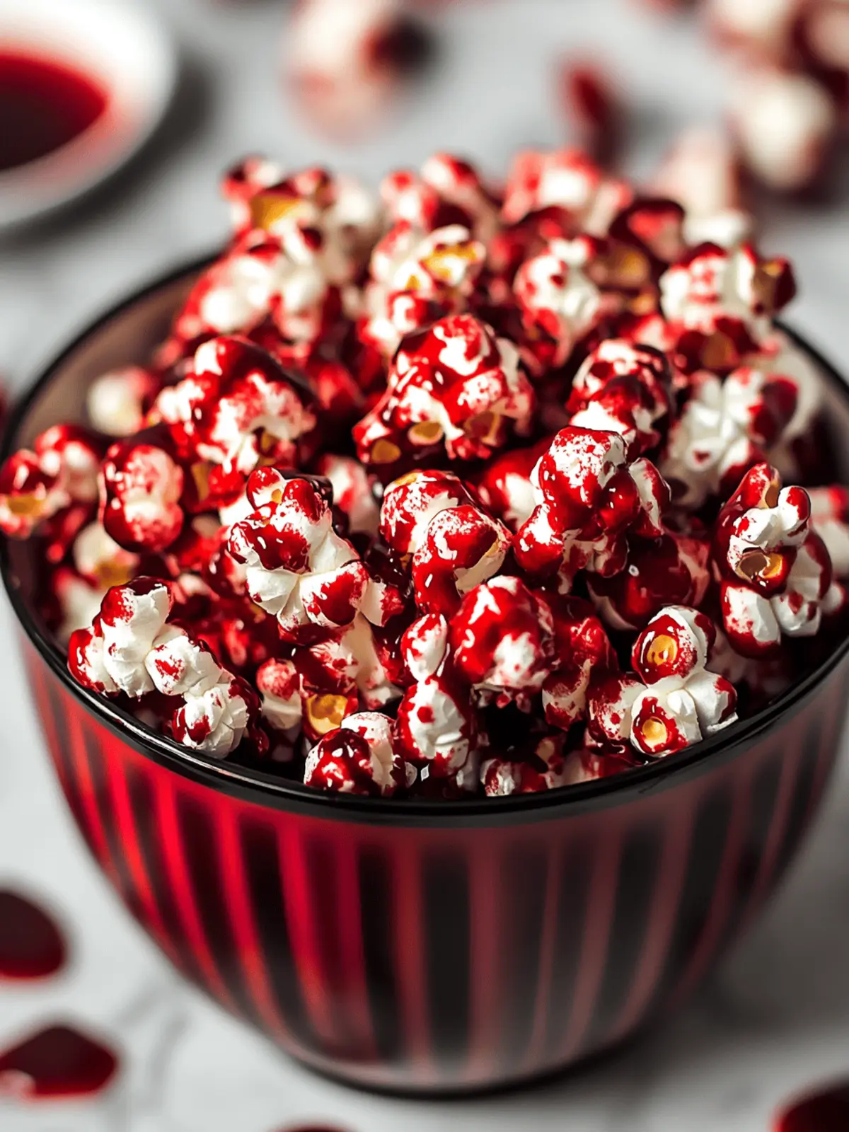Savor the Fun with Bloody Red Velvet Popcorn Delight 3 Bloody Red Velvet Popcorn