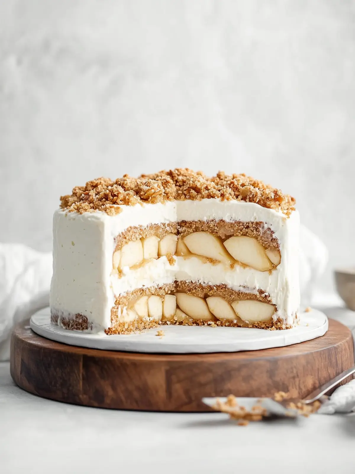 Decadent Apple Crumble Ice Cream Cake: A Cozy Delight 3 Apple Crumble Ice Cream Cake