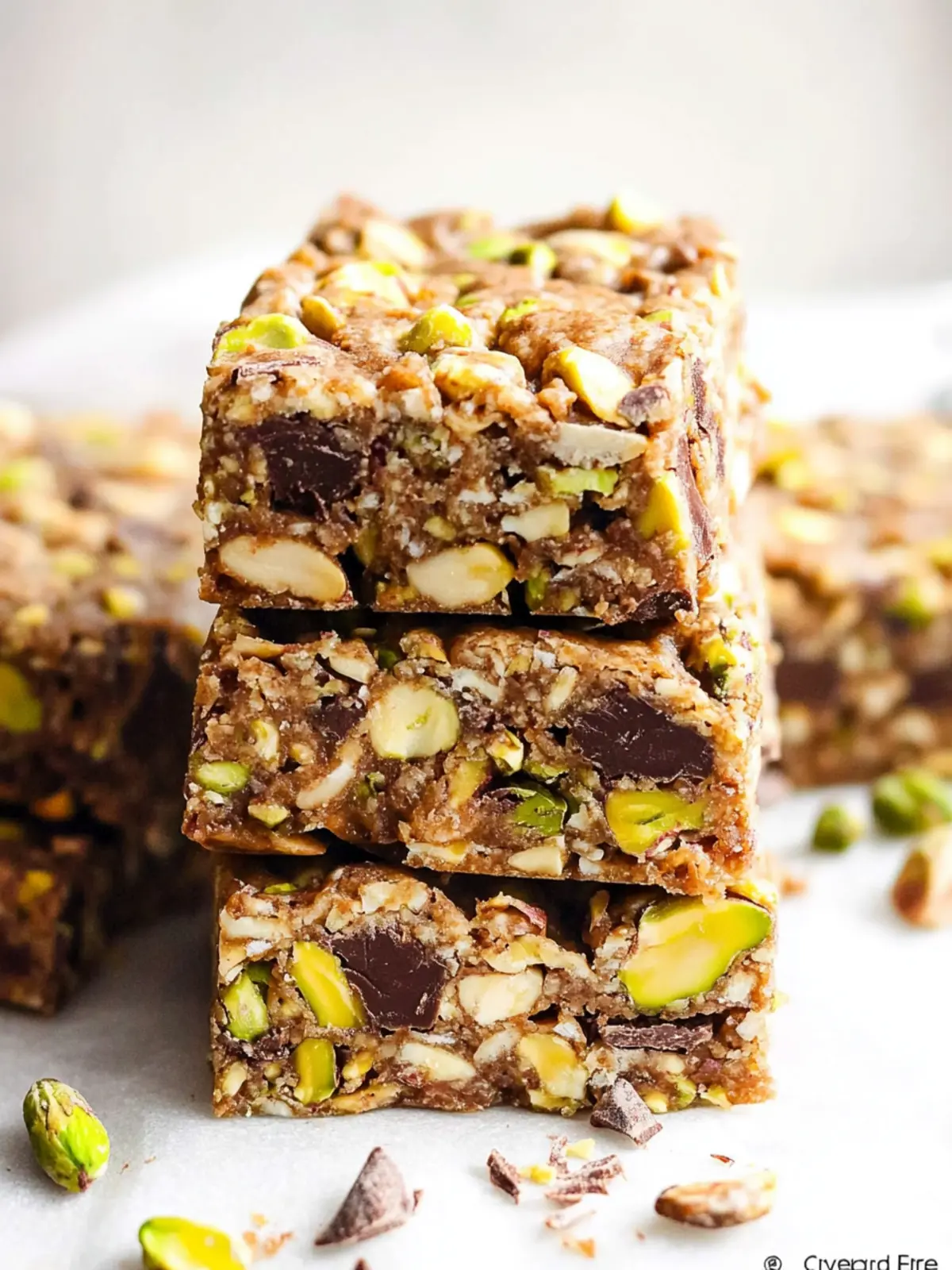 Chocolate Pistachio Healthy Vegan Snack Bars You ll Crave 3 Chocolate Pistachio Healthy Vegan Snack Bars (Gluten Free)