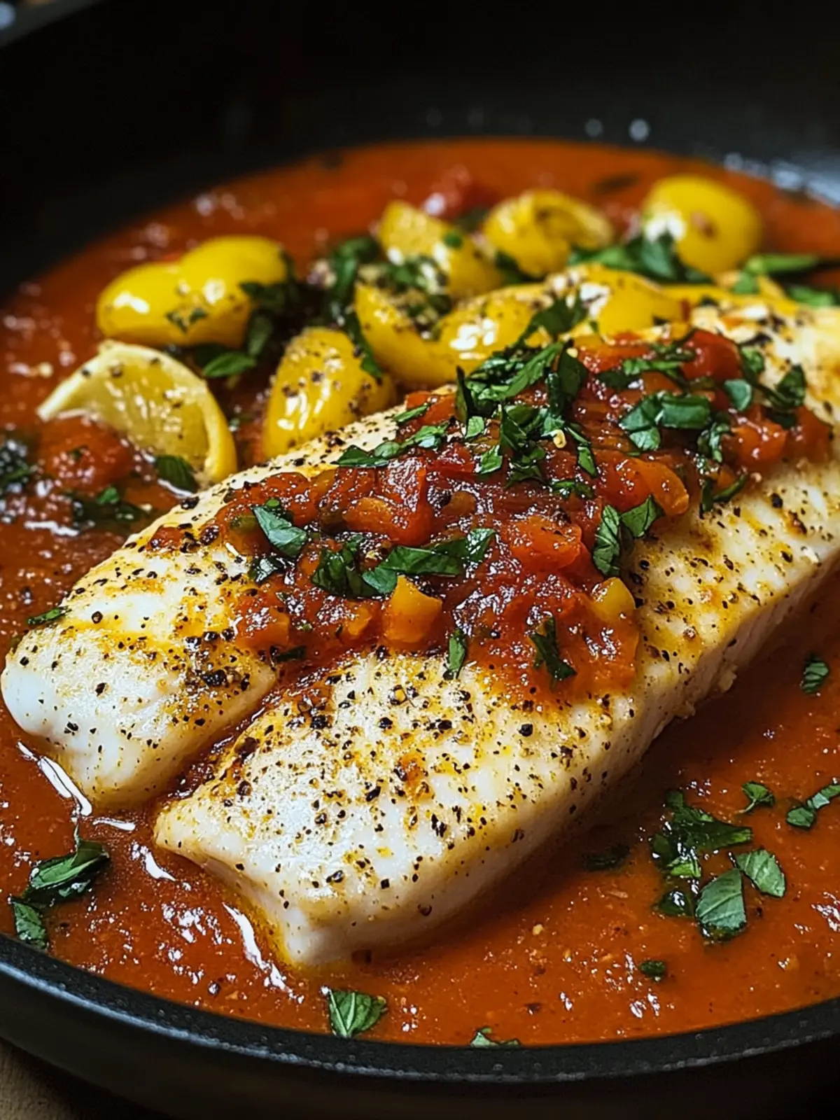 Tilapia in Roasted Pepper Sauce: A Savory Mediterranean Escape 4 Tilapia in Roasted Pepper Sauce
