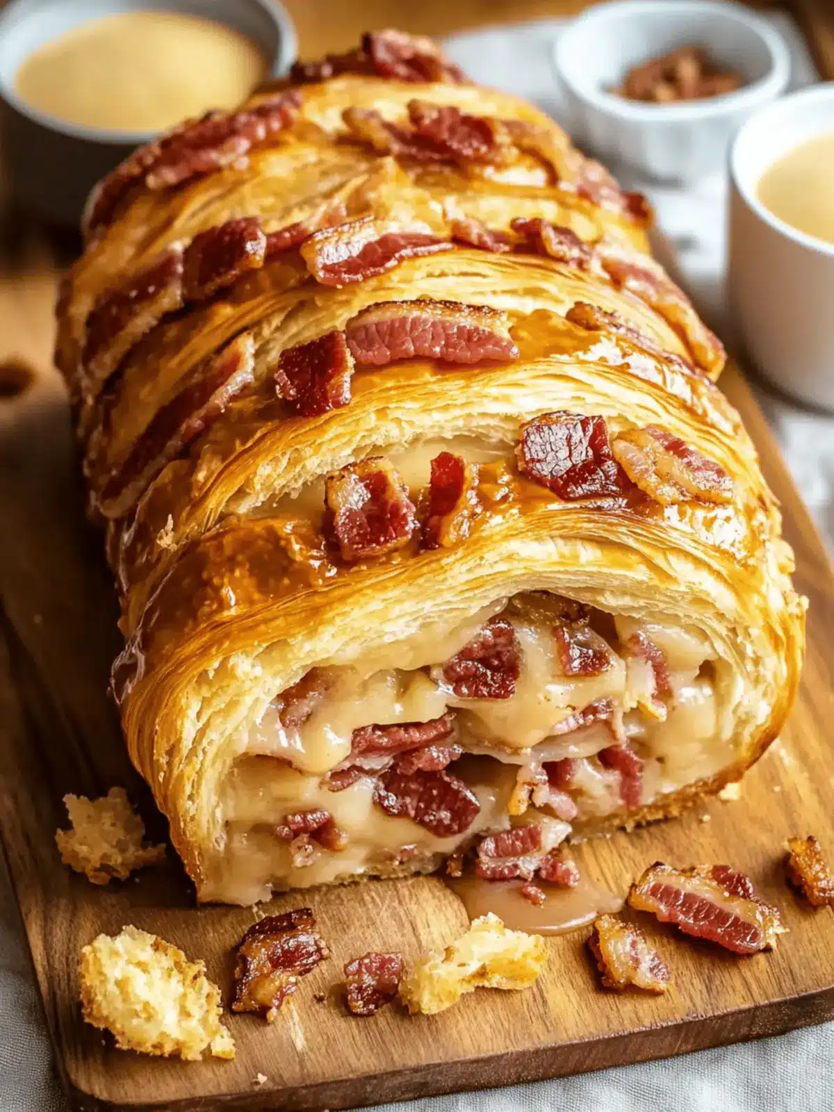 Maple Bacon Croissant Loaf: Weekend Breakfast Bliss Awaiting 4 Maple Bacon Croissant Loaf