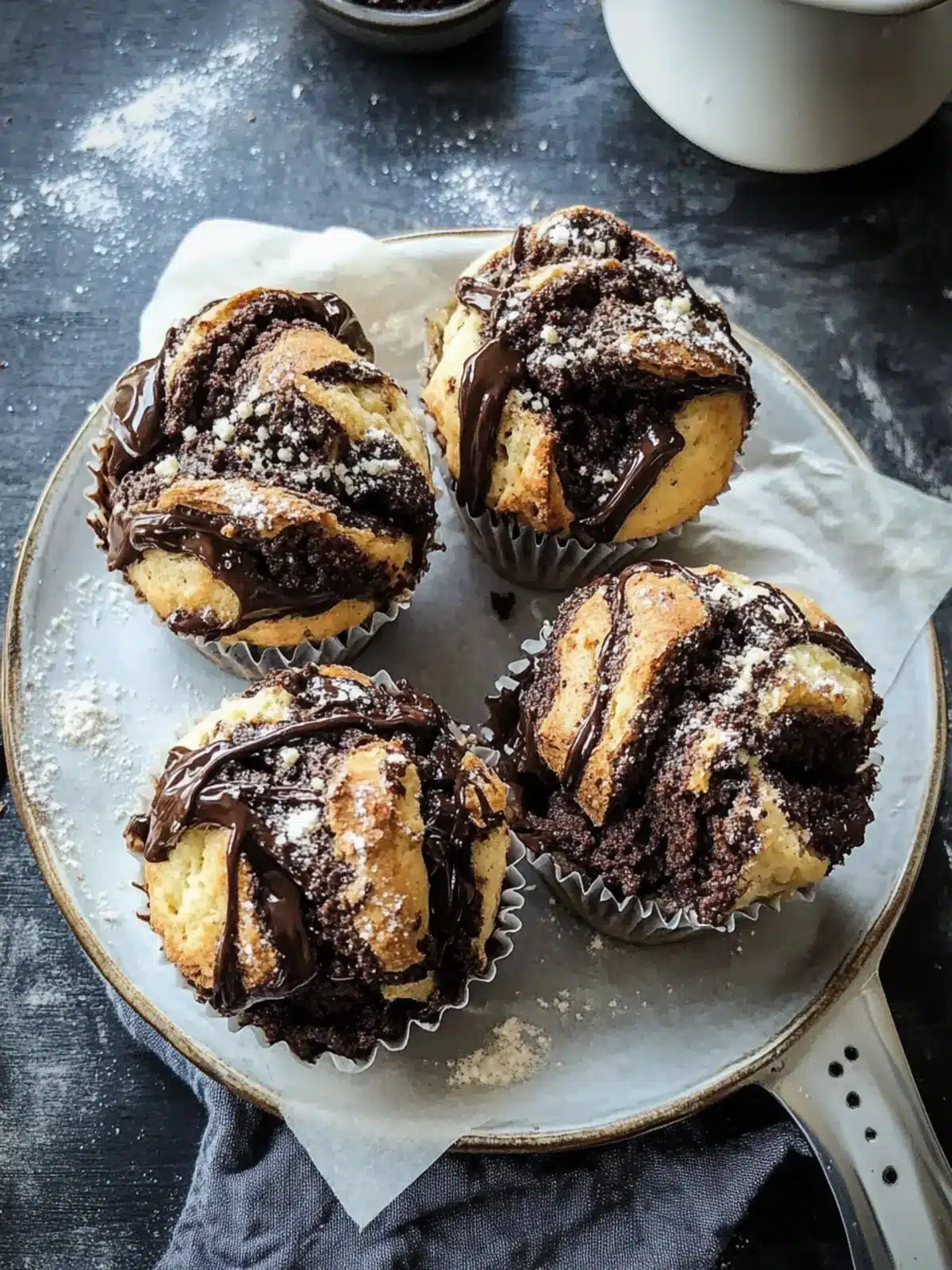 Indulge in Chocolate and Espresso Babka Muffins Bliss 4 Chocolate and Espresso Babka Muffins