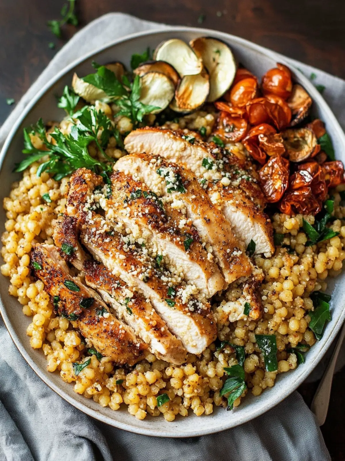 Irresistible Baked Parmesan Chicken and Couscous Delight 3 Baked Parmesan Chicken and Couscous
