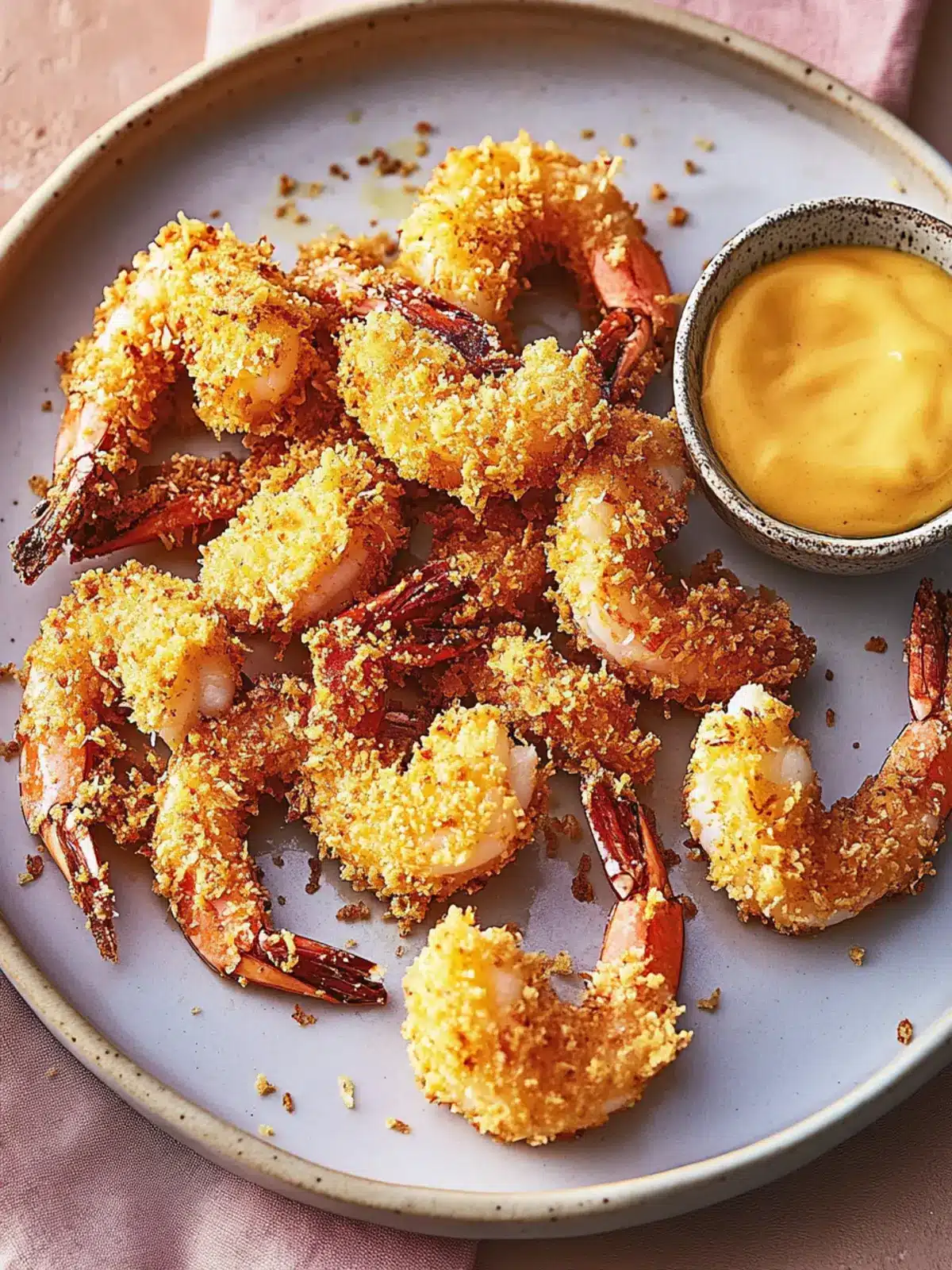 Crispy Coconut Crusted Prawns with Mango Mayonnaise Delight 4 Coconut Crusted Prawns with Mango Mayonnaise