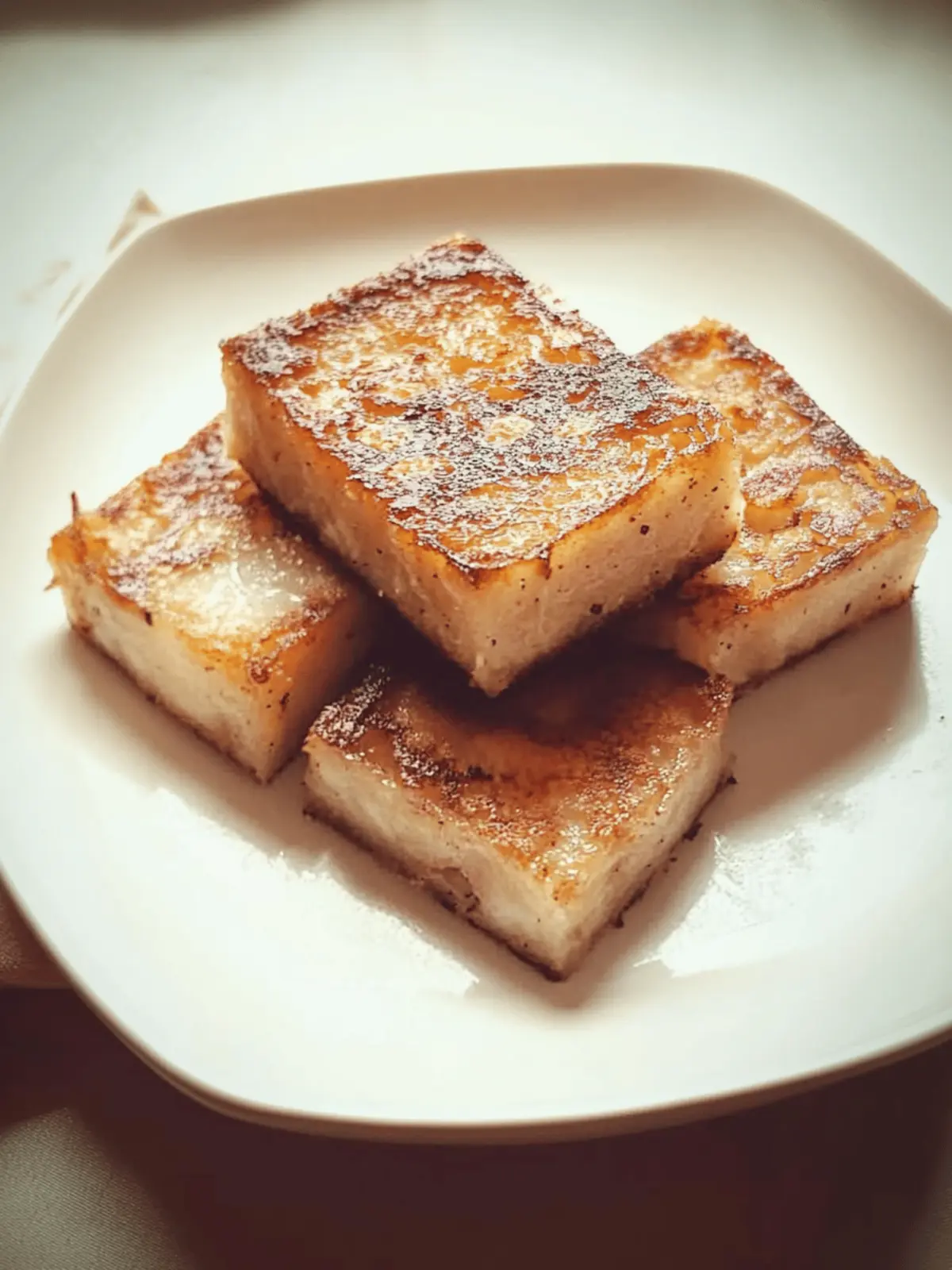 Crispy Pan Fried Turnip Cake: Homemade Delight Awaits 4 Pan Fried Turnip Cake