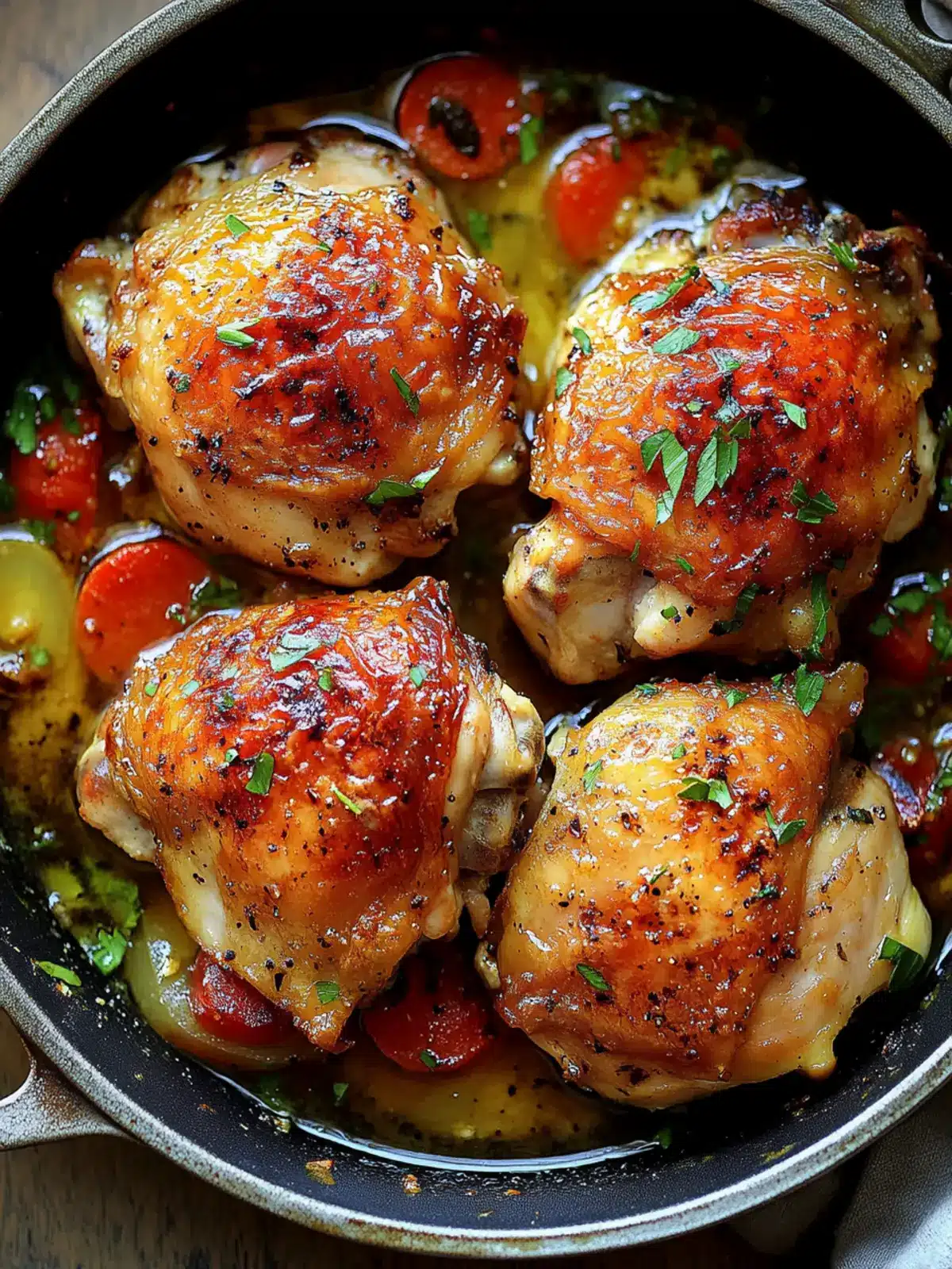 Baked Chicken Thighs with Wine Pan Sauce for Cozy Nights 3 Baked Chicken Thighs with Wine Pan Sauce