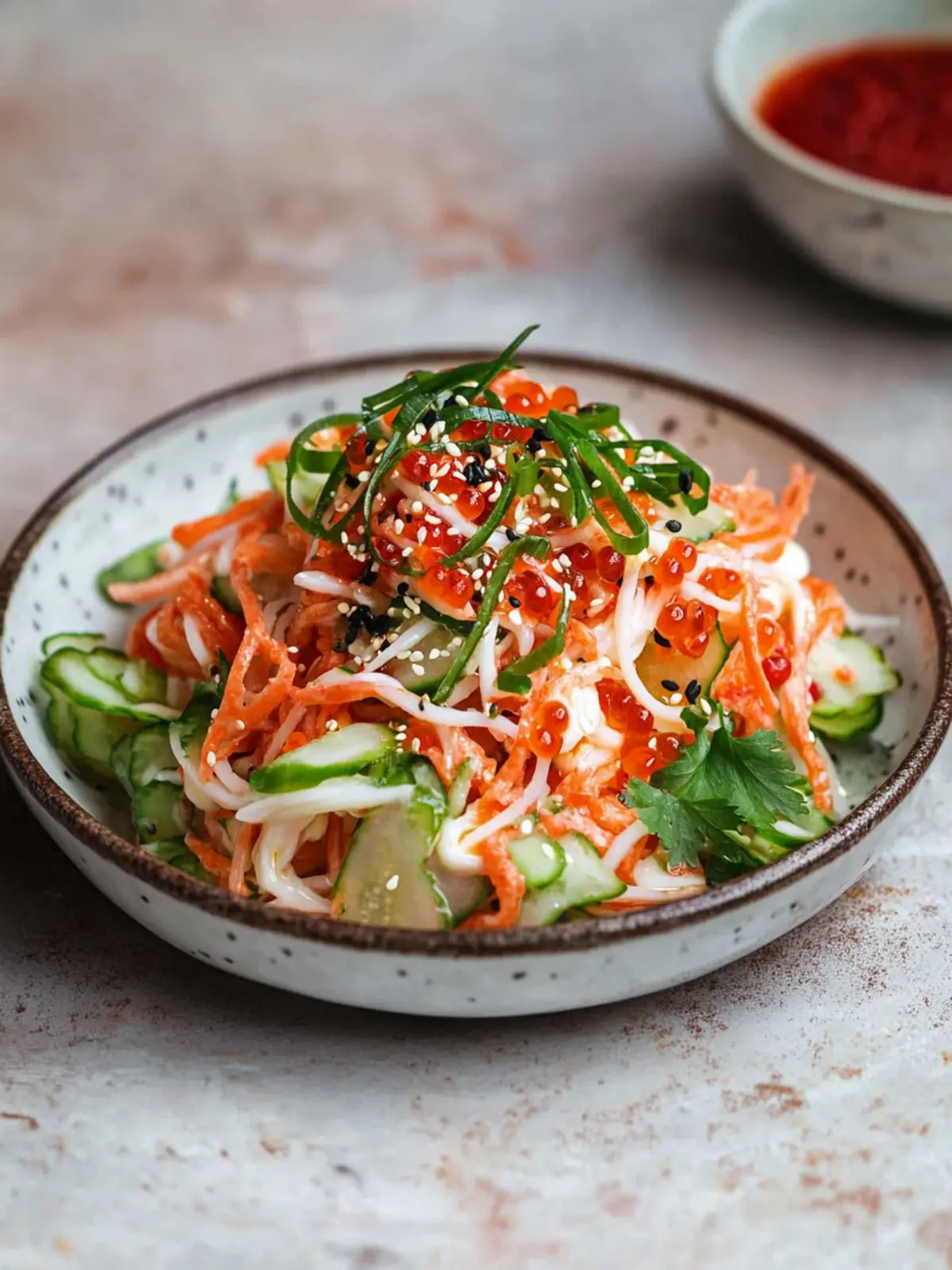 Quick and Tasty 10-Minute Spicy Kani Salad with Tobiko Magic 4 10-Minute Spicy Kani Salad with Tobiko