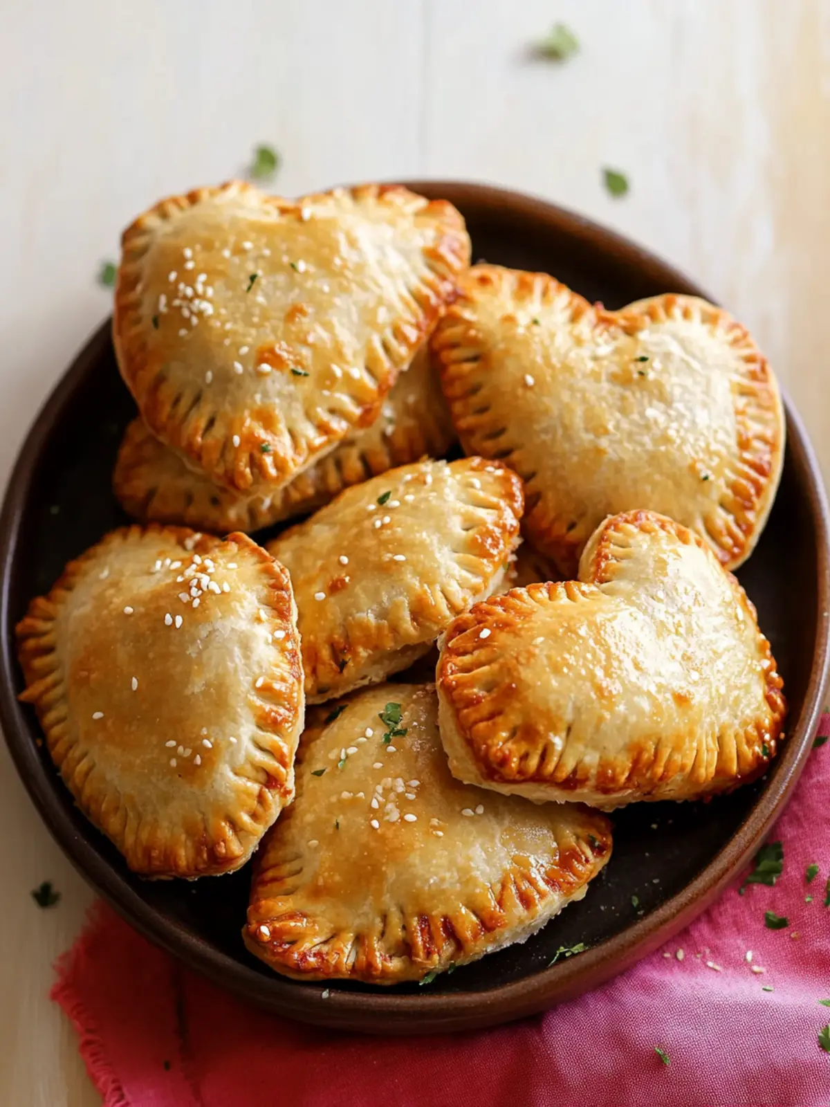 Mini Heart-Shaped Calzones: Love at First Bite! 2 Mini Heart-Shaped Calzones