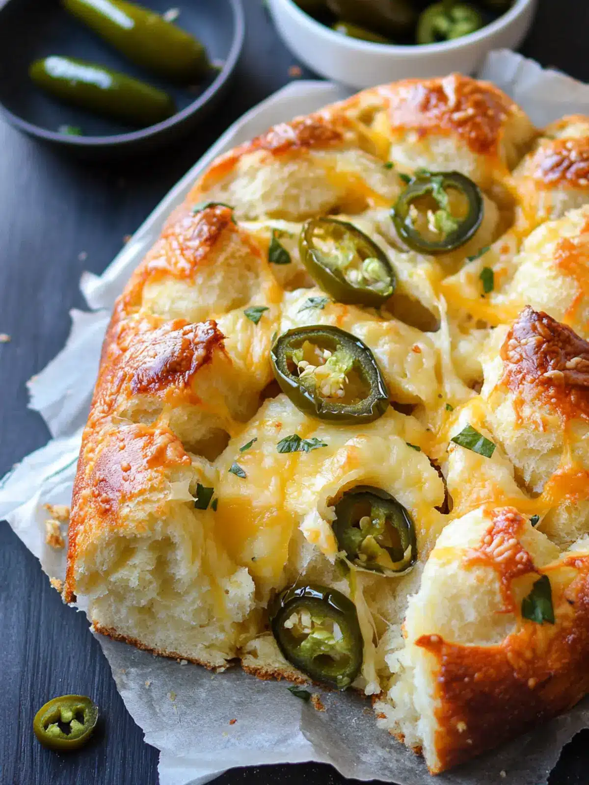 Cheddar Jalapeño Pull Apart Bread That Will Wow Your Guests 3 Cheddar Jalapeño Pull Apart Bread