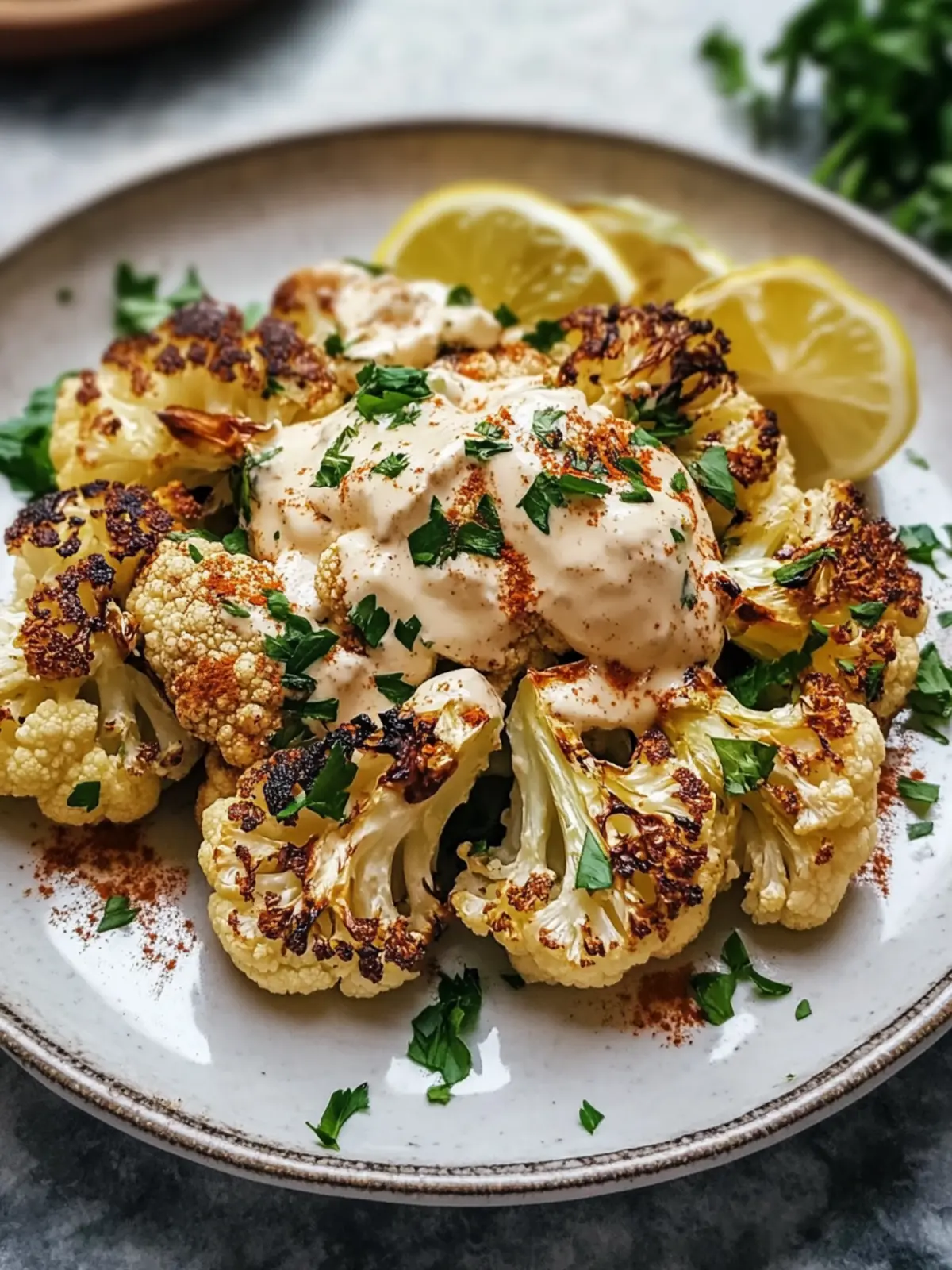 Lebanese Roasted Cauliflower with Tahini Sauce Recipe to Savor 3 Lebanese Roasted Cauliflower with Tahini Sauce Recipe