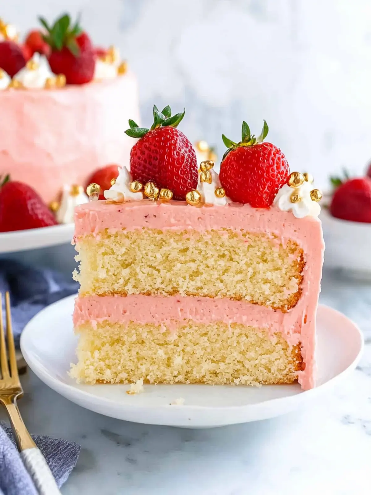 Decadent Strawberry Champagne Cake for Any Celebration 4 Strawberry Champagne Cake