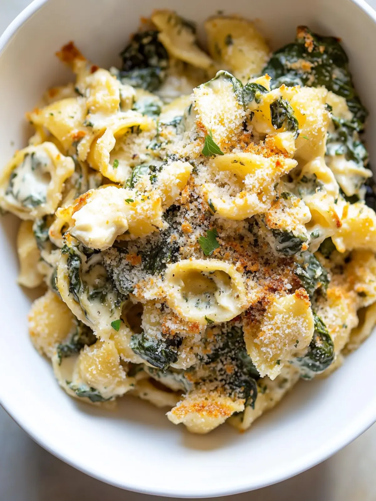 Creamy Vegan Spinach Artichoke Pasta Bake You'll Love 3 Vegan Spinach Artichoke Pasta Bake
