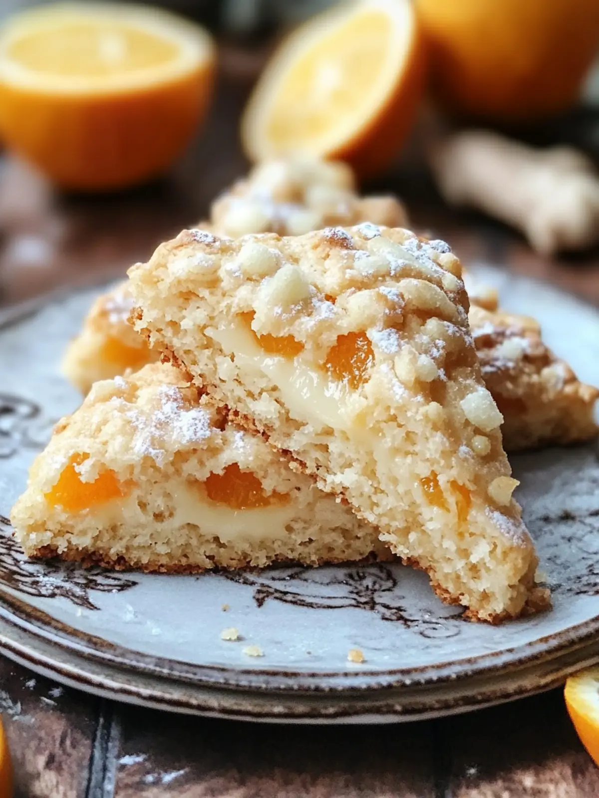 Irresistible Candied Ginger Orange Scones Bake Recipe 4 Candied Ginger Orange Scones Bake