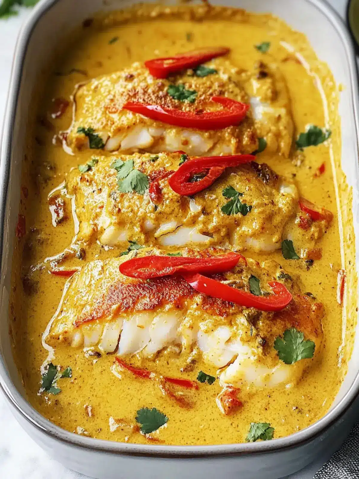 Coconut Curry Baked Cod: A Quick & Healthy Flavor Boost 4 Coconut Curry Baked Cod