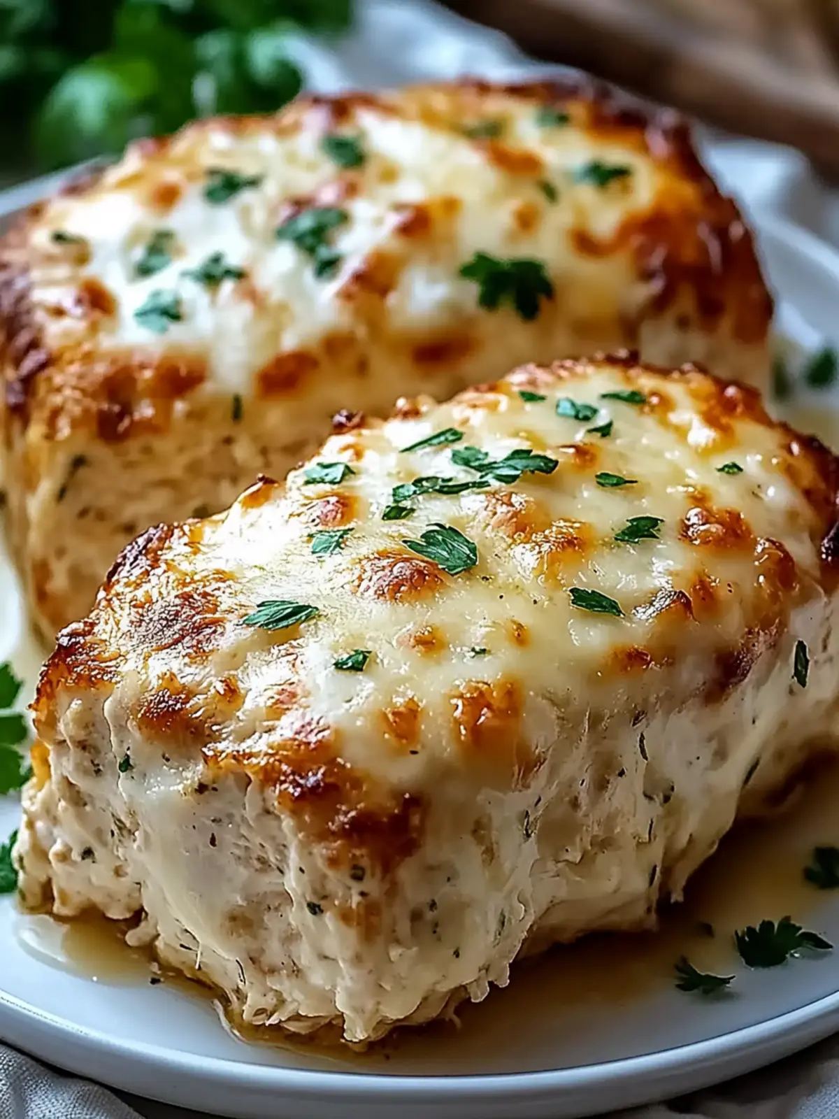 Cheesy Garlic Parmesan Chicken Loaf That's Pure Comfort 2 Cheesy Garlic Parmesan Chicken Loaf