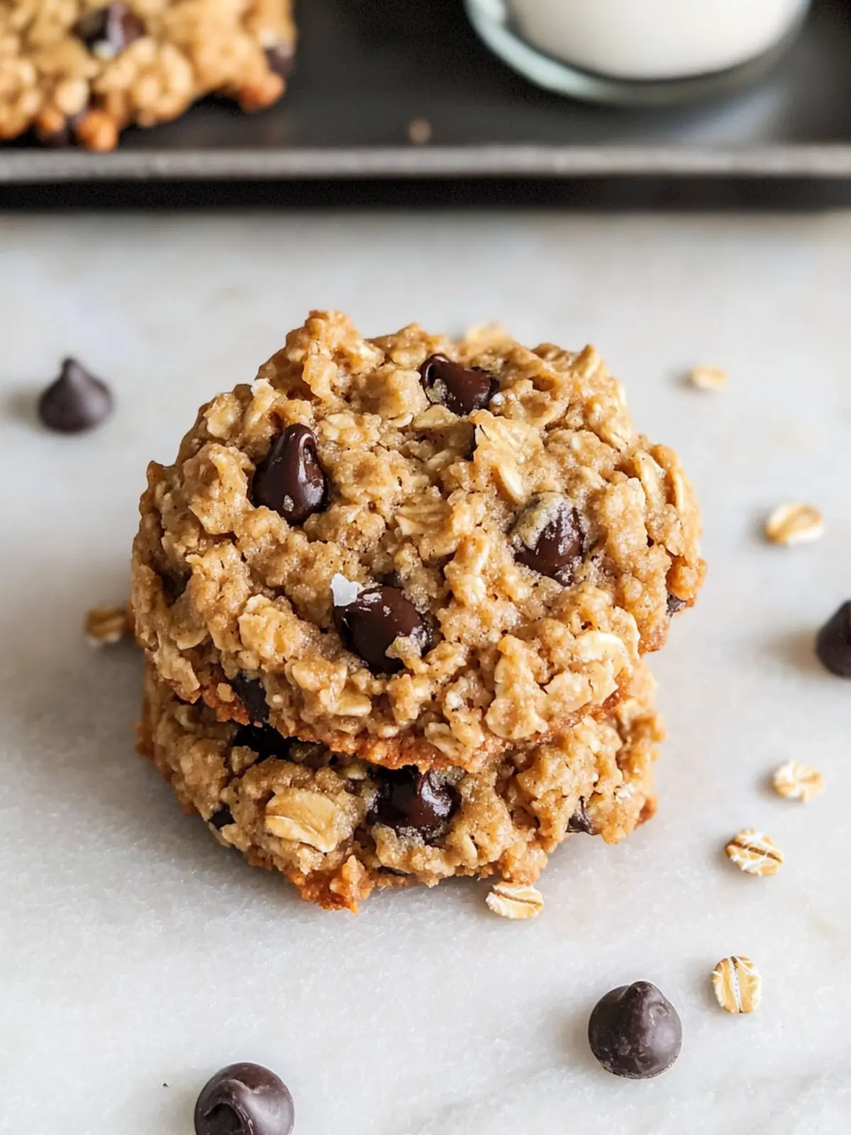 5-Ingredient Peanut Butter Oatmeal Chocolate Chip Cookies Delight 3 5-Ingredient Peanut Butter Oatmeal Chocolate Chip Cookies