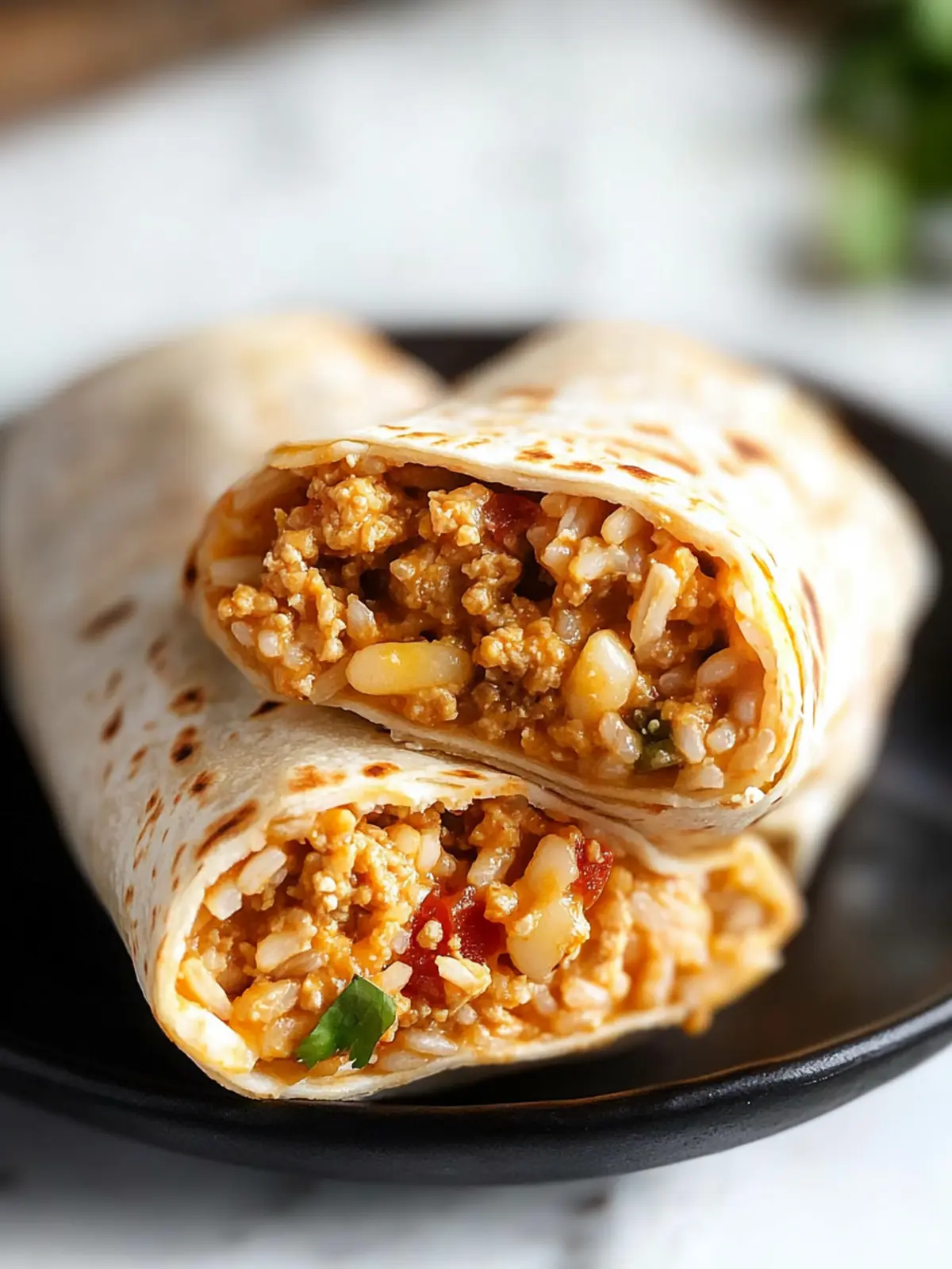Cheesy Ground Chicken and Rice Burritos for a Quick Dinner Delight 3 Cheesy Ground Chicken and Rice Burritos