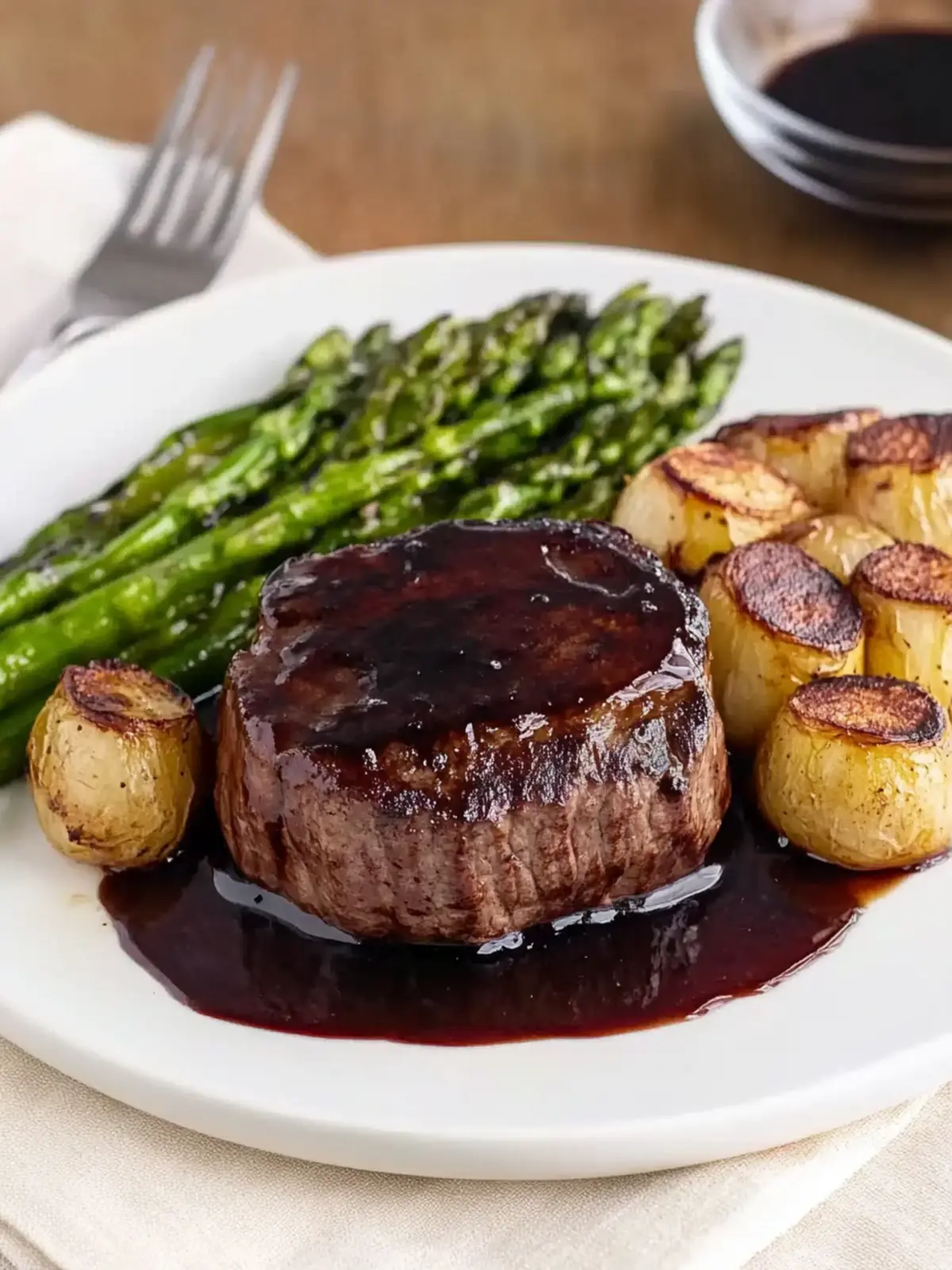 Savor Filet Mignon with Rich Balsamic Glaze Tonight 3 Filet Mignon with Rich Balsamic Glaze
